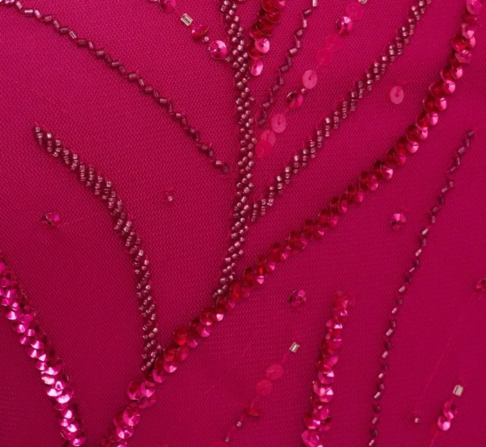Short Dresses Womens Adrianna Papell Plus Size Sequin Beaded Cape Dress With Illusion Neckline In Hot Orchid