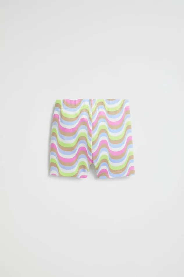 Shorts Baby Seed Heritage Wavy Print Bike Short Baby Blue