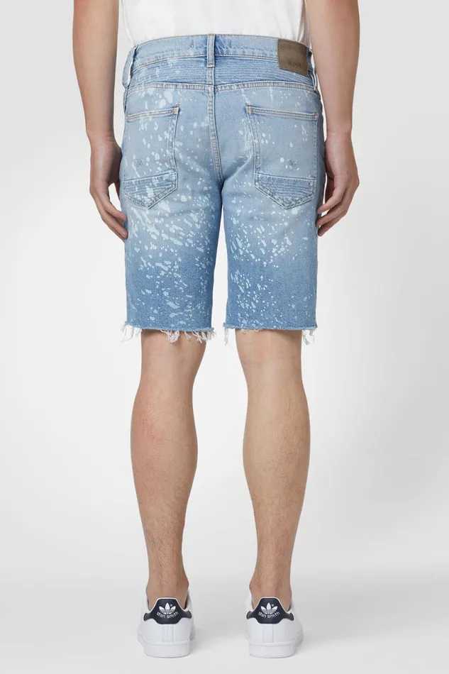 Shorts Men Hudson Jeans Blinder Biker V2 Short Indigo Spray Shorts Men Hudson Jeans Blinder Biker V2 Short Indigo Spray