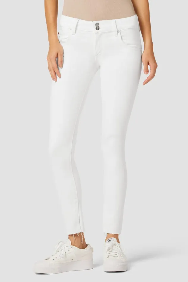 Skinny Women Hudson Jeans Collin MidRise Skinny Jean White