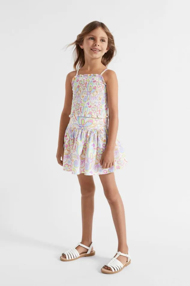 Skirts Girl Seed Heritage Paisley Skirt Key Lime