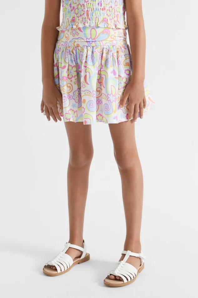 Skirts Girl Seed Heritage Paisley Skirt Key Lime