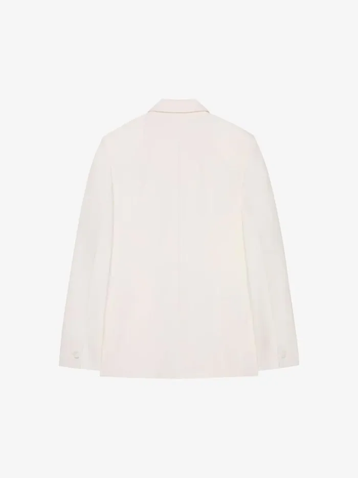 Slim Fit Jacket In Wool And Mohair White Men Givenchy Coats and Jackets