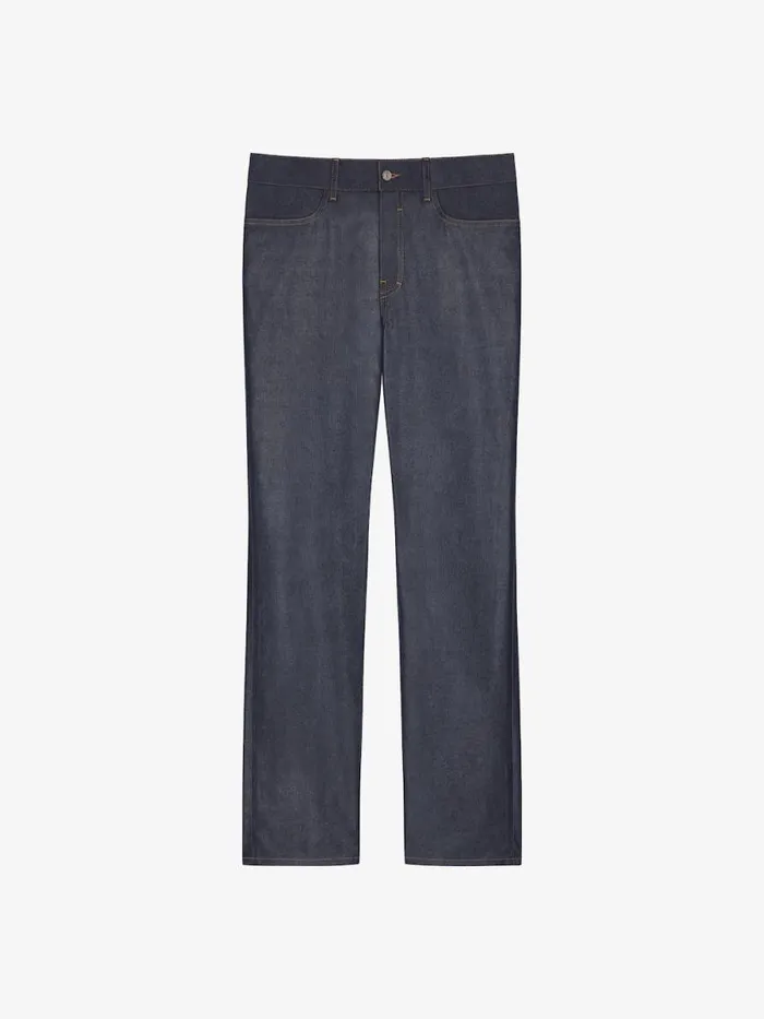 Slim Fit Jeans In Denim Silk Indigo Blue Men Givenchy Pants and Shorts
