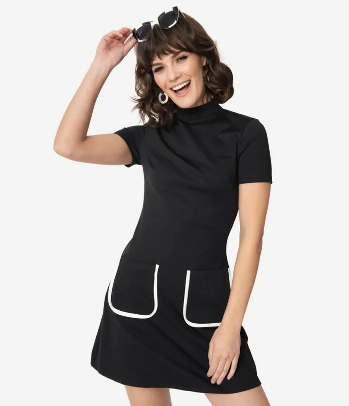 Smak Parlour Black Mock Turtleneck Wave Maker Mini Dress Dresses Unique Vintage Pocket Dresses Smak Parlour Black Mock Turtleneck Wave Maker Mini Dress Dresses Unique Vintage Pocket Dresses