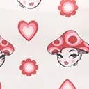 Smak Parlour Plus Size Pink and Red Madam Mushroom Mod Skirt ClothingPlus Unique Vintage Skirts