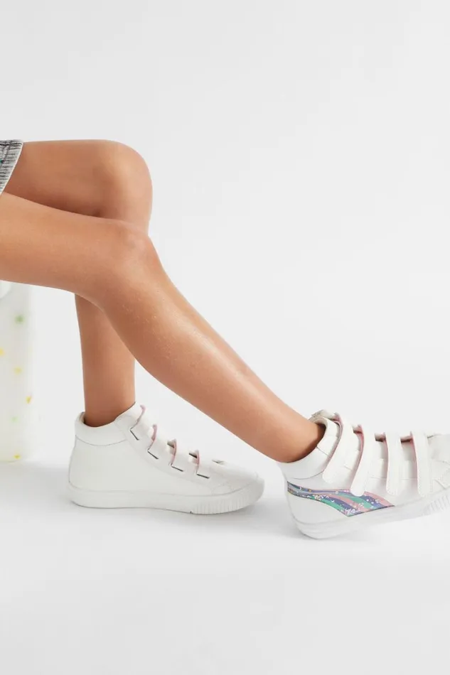 Sneakers and Trainers Girl Seed Heritage Rainbow High Top White