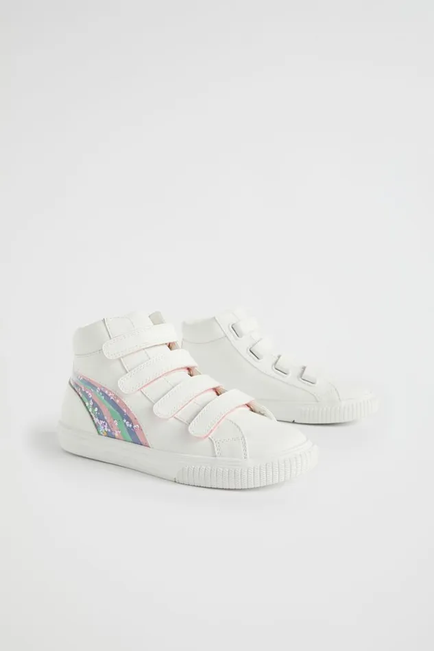 Sneakers and Trainers Girl Seed Heritage Rainbow High Top White