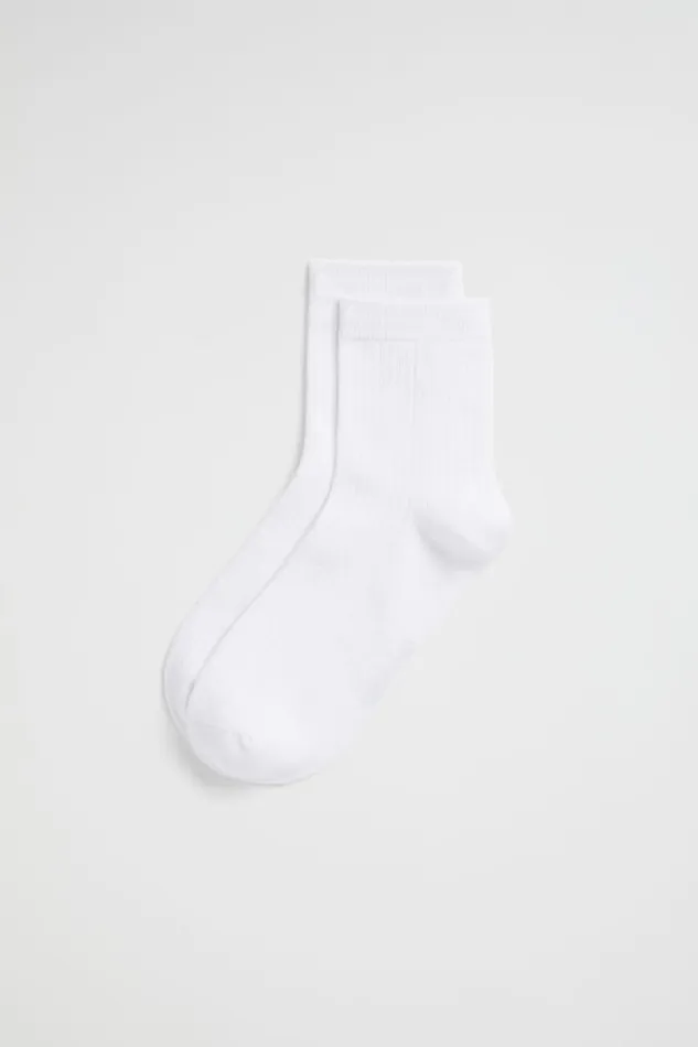 Socks and Tights Woman Seed Heritage Quarter Crew Sock White