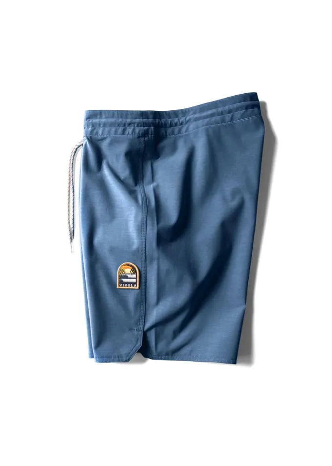 Solid Sets 185quot Boardshort Tidal Blue Men Vissla Boardshorts