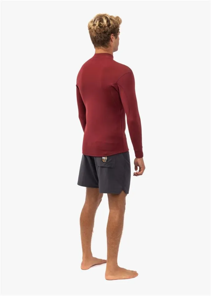 Solid Sets 2Mm Front Zip Wetsuit Jacket Blood Men Vissla Wetsuits