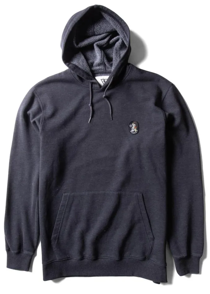 Solid Sets Eco Po Hoodie Black Heather 2 Men Vissla Fleece and Hoodies