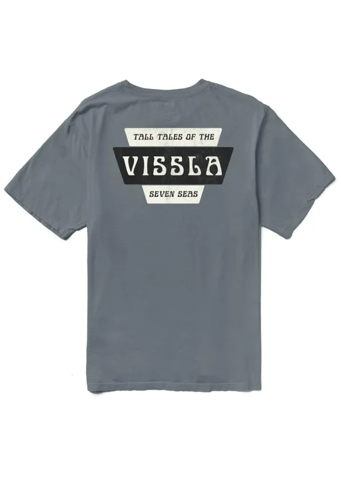 Stacks Premium Pkt Tee Graphite Men Vissla Tees