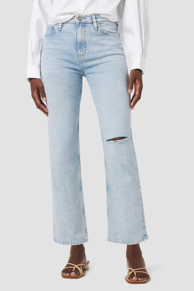 Straight Women Hudson Jeans Remi HighRise Straight Ankle Jean Stardust