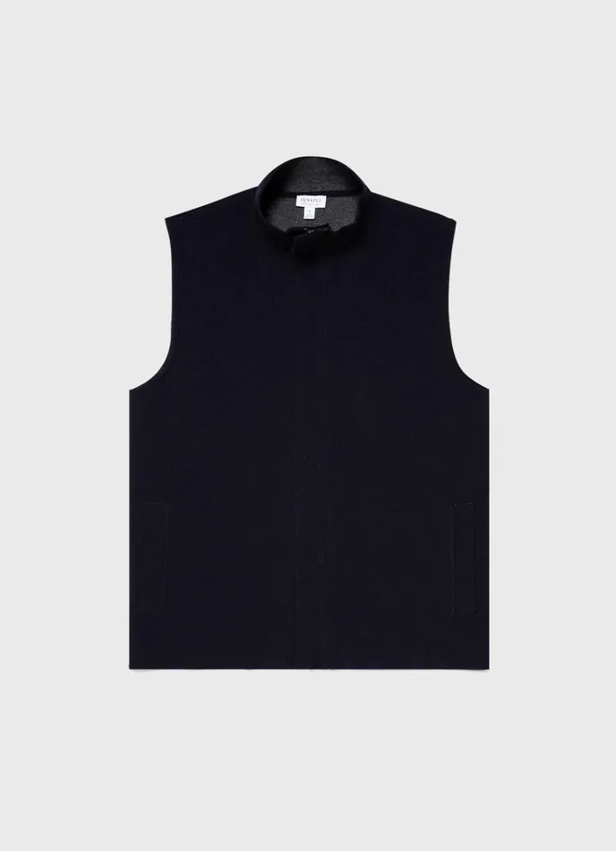SUNSPEL Jackets and Coats Double Faced Vest Navy 8211 Men