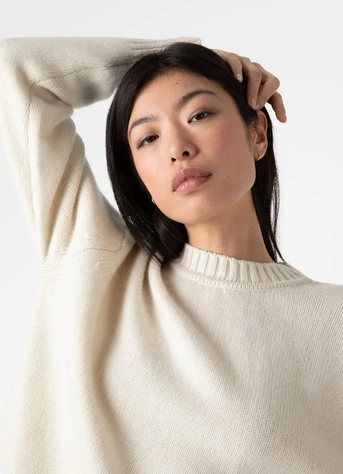 SUNSPEL Knitwear Roxburgh Cashmere Jumper Undyed 8211 Women
