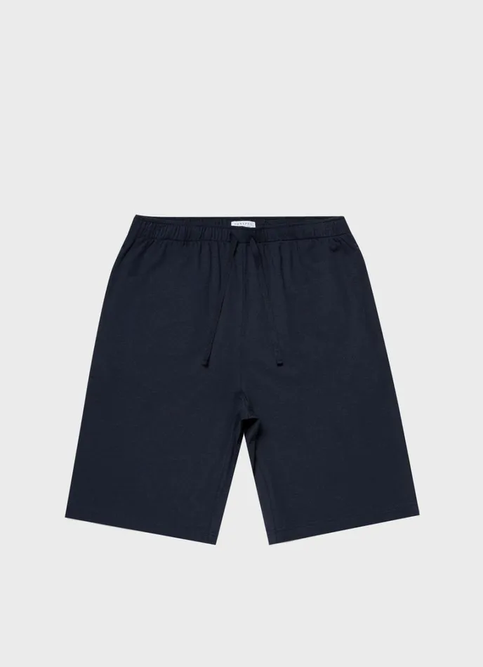 SUNSPEL Loungewear and Sleepwear Cotton Modal Lounge Shorts Navy 8211 Men