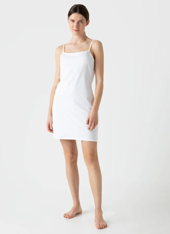 SUNSPEL Loungewear and Sleepwear Cotton Slip White 8211 Women