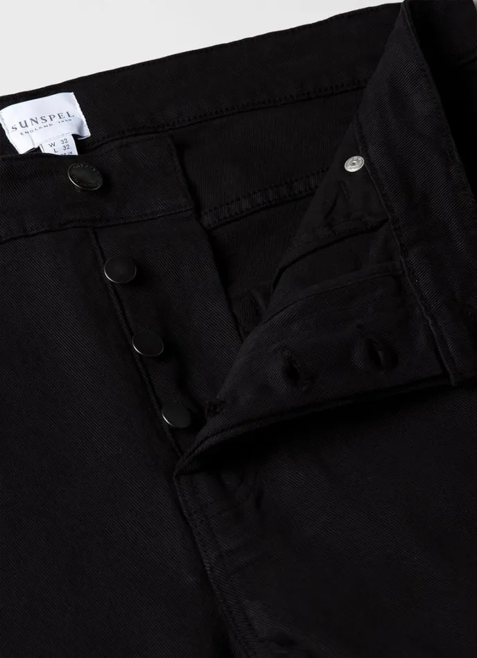 SUNSPEL Pants Cotton Drill 5 Pocket Trouser Black 8211 Men