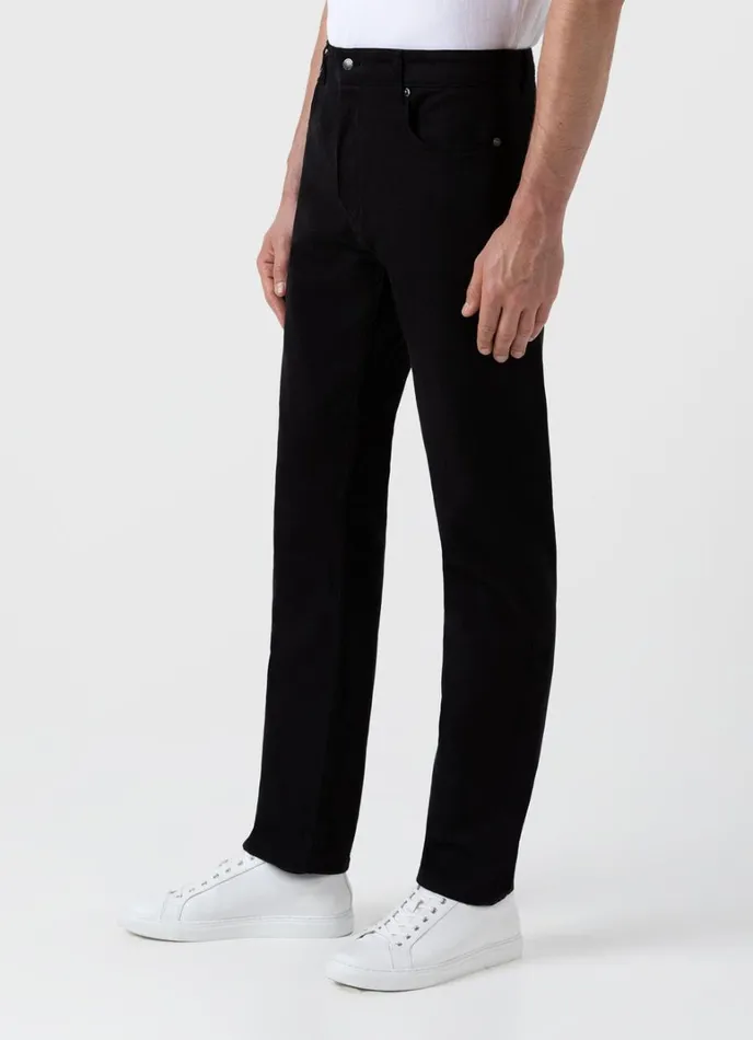 SUNSPEL Pants Cotton Drill 5 Pocket Trouser Black 8211 Men