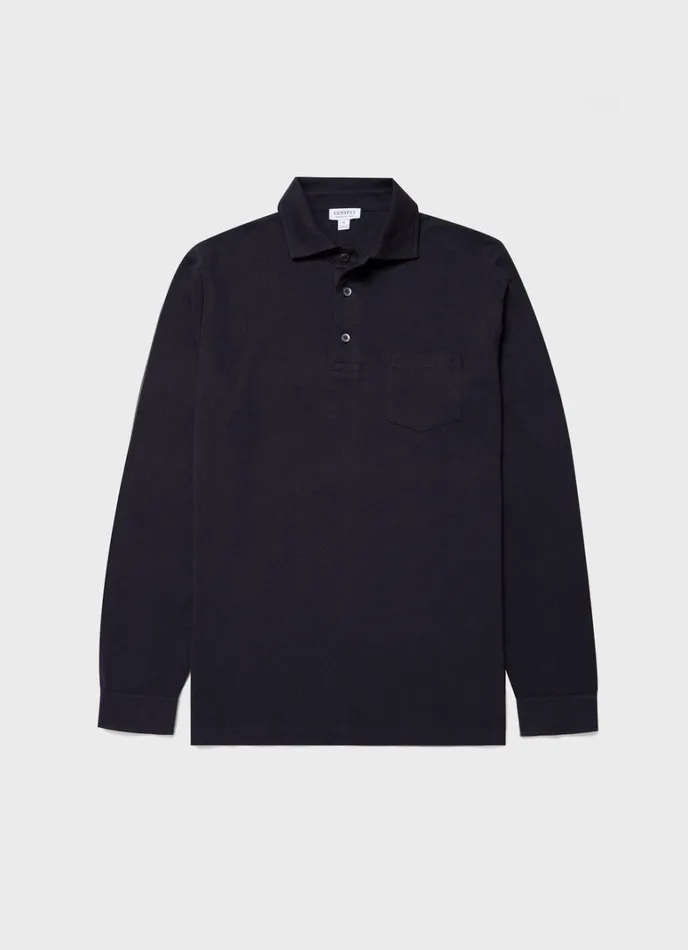 SUNSPEL Polo Shirts Long Sleeve Formal Riviera Polo Shirt 8211 Men