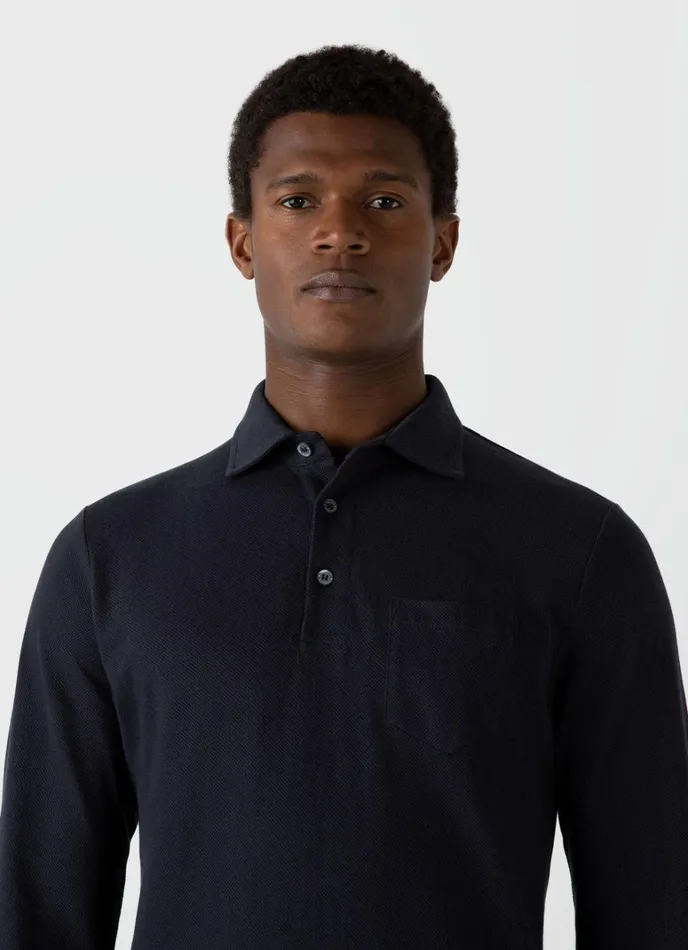 SUNSPEL Polo Shirts Long Sleeve Formal Riviera Polo Shirt 8211 Men