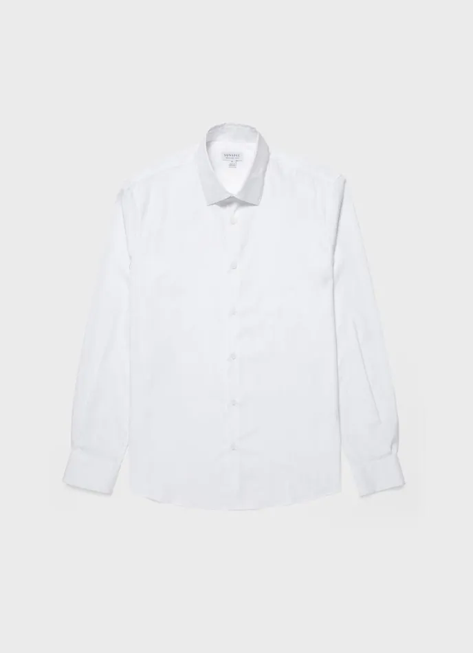 SUNSPEL Shirts Cotton Stretch Shirt White 8211 Men