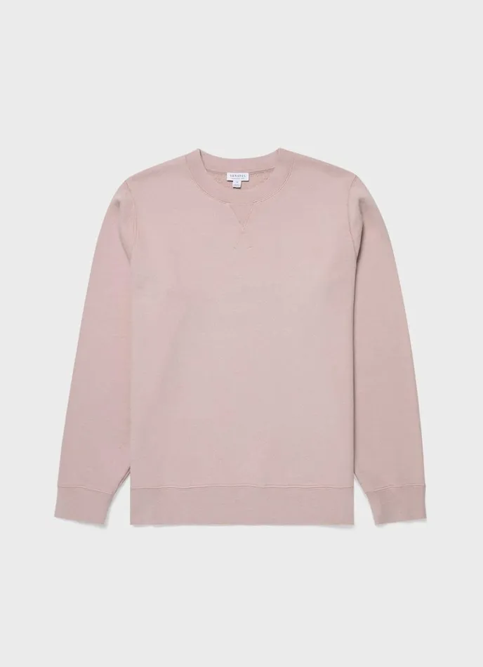 SUNSPEL Sweatshirts and Sweatpants Loopback Sweatshirt Pale Pink 8211 Men