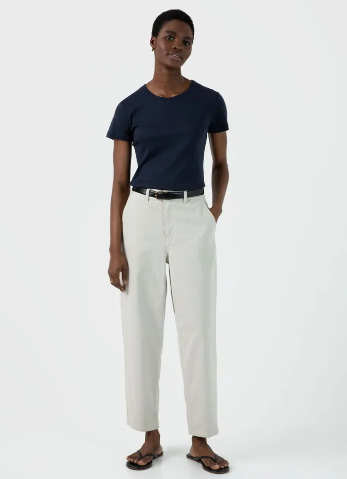 SUNSPEL Tshirts and Tops Sea Island Cotton Tshirt Navy 8211 Women