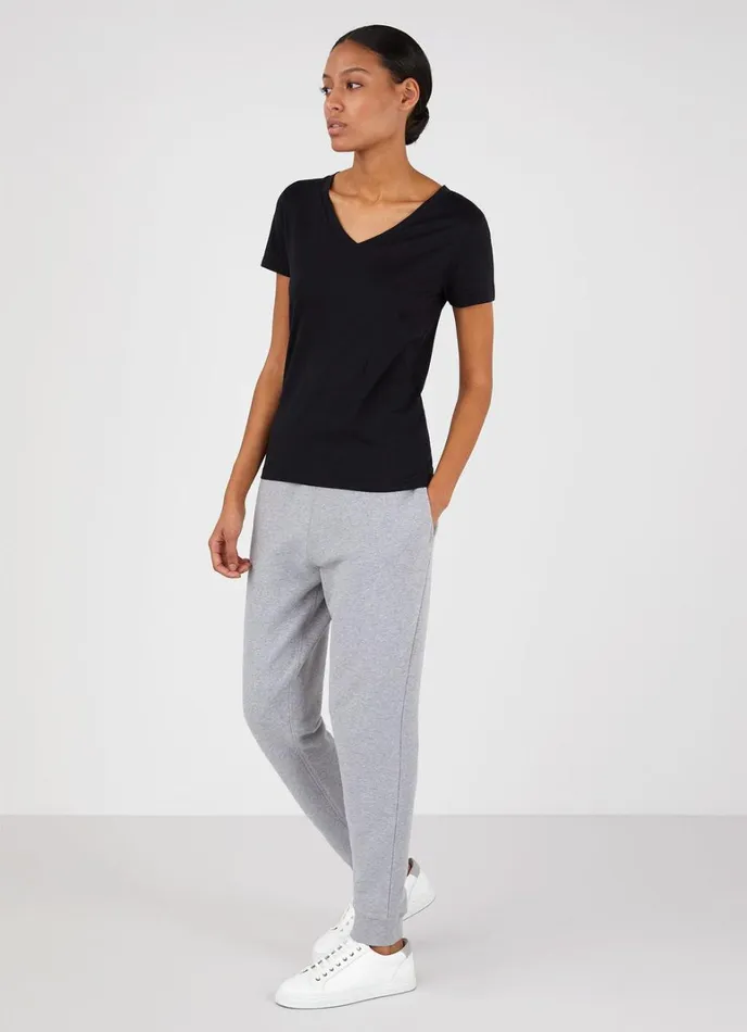 SUNSPEL Tshirts and Tops Vneck Tshirt Black 8211 Women
