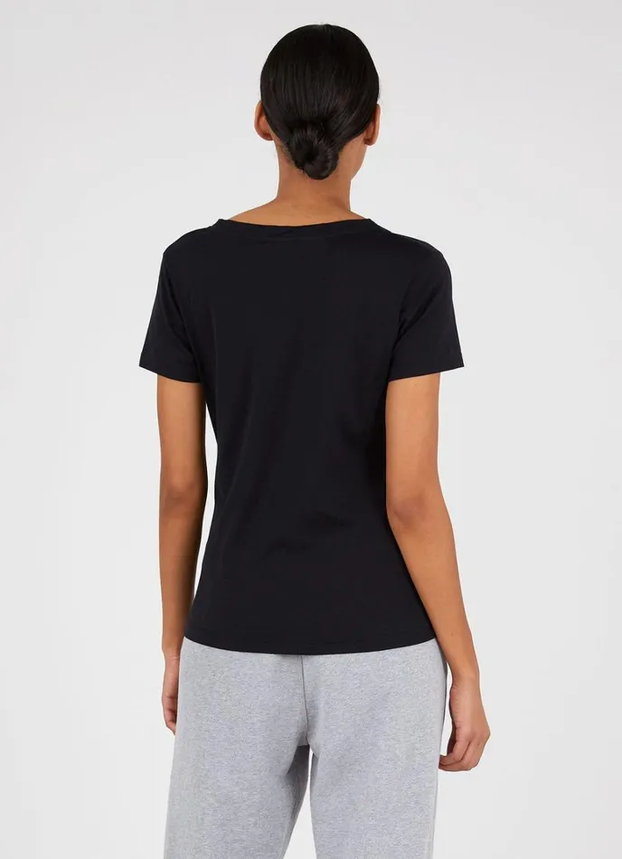 SUNSPEL Tshirts and Tops Vneck Tshirt Black 8211 Women
