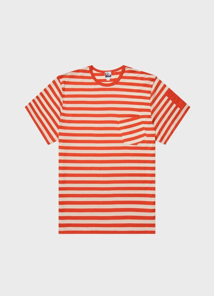 SUNSPEL Tshirts X Nigel Cabourn Tshirt Orangestone White 8211 Men