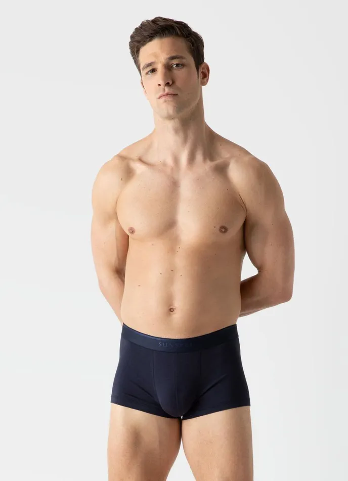 SUNSPEL Trunks and Shorts Stretch Cotton Trunks Navy 8211 Men