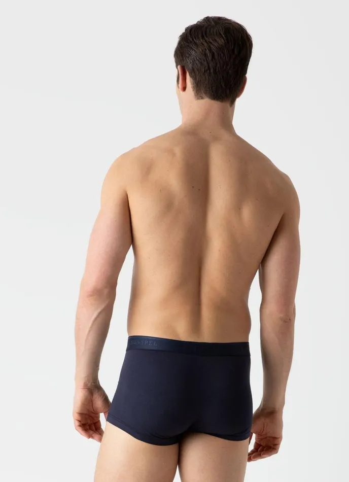 SUNSPEL Trunks and Shorts Stretch Cotton Trunks Navy 8211 Men
