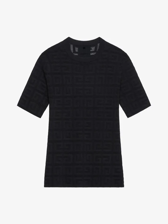 Sweater In 4g Jacquard Black Women Givenchy Sweaters