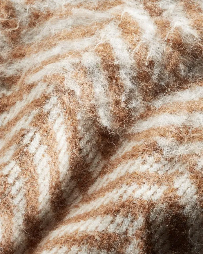 Sweaters Shop Veronica Beard Dutton Herringbone Knit Vest Camel