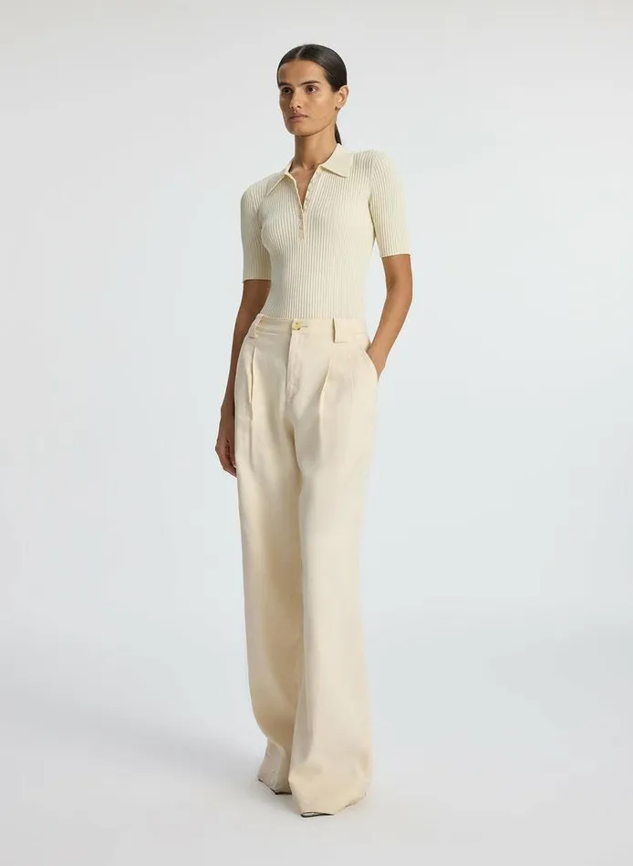 Sweaters Women ALC Sydney Ribbed Top Buttercream Sweaters Women ALC Sydney Ribbed Top Buttercream