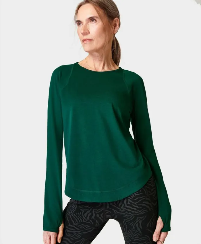 Sweaty Betty Breathe Easy Running Long Sleeve Top Retro Green Clothing Long Sleeve Tops Sweaty Betty Breathe Easy Running Long Sleeve Top Retro Green Clothing Long Sleeve Tops