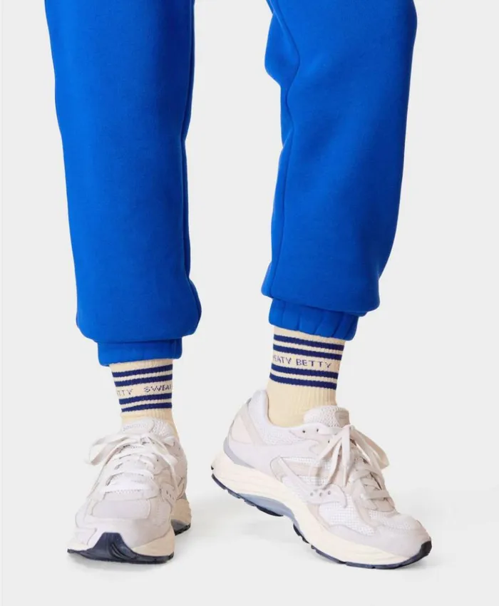 Sweaty Betty Varsity Slogan Socks Cremebeige Lightningblue ClothingAccessories Sweaty Betty Varsity Slogan Socks Cremebeige Lightningblue ClothingAccessories
