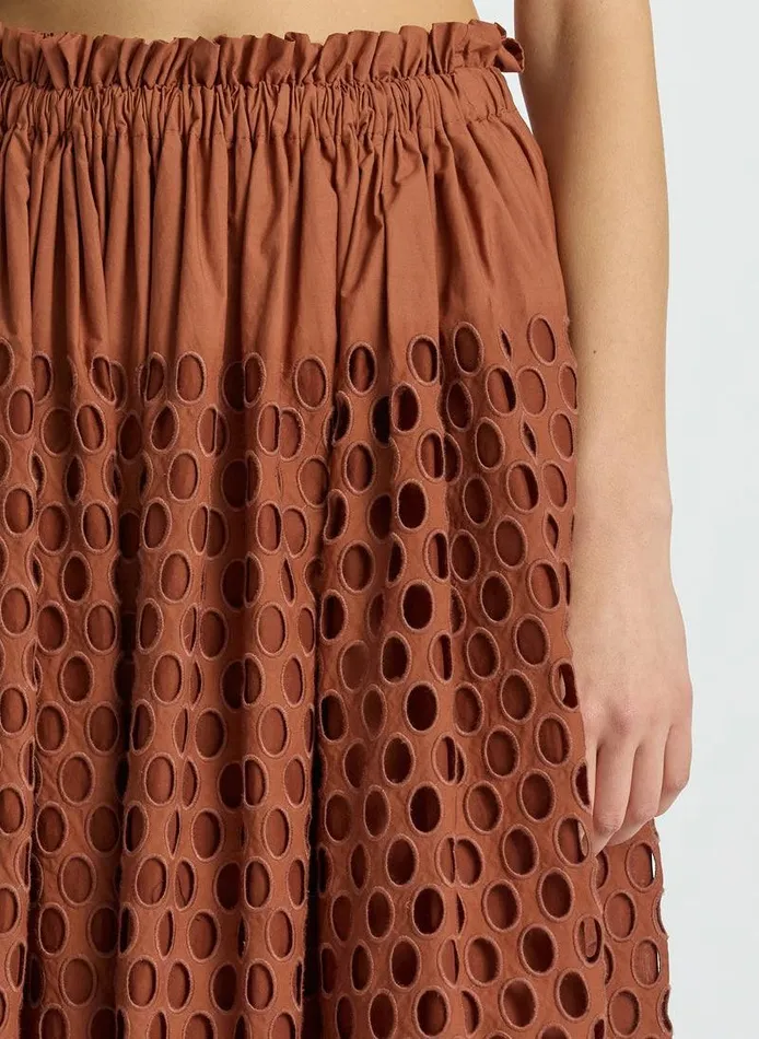Swim Women ALC Flora Eyelet Maxi Skirt Sequoia Swim Women ALC Flora Eyelet Maxi Skirt Sequoia