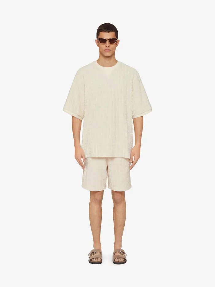 TShirt In 4g Cotton Towelling Ivory Men Givenchy TShirts