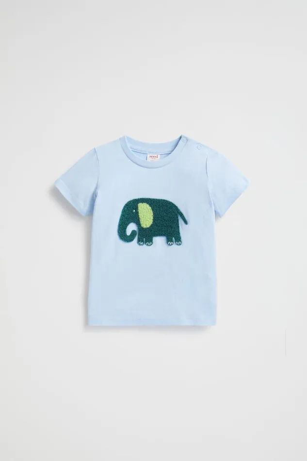 TShirts and Tops Baby Seed Heritage Elephant Tee Baby Blue