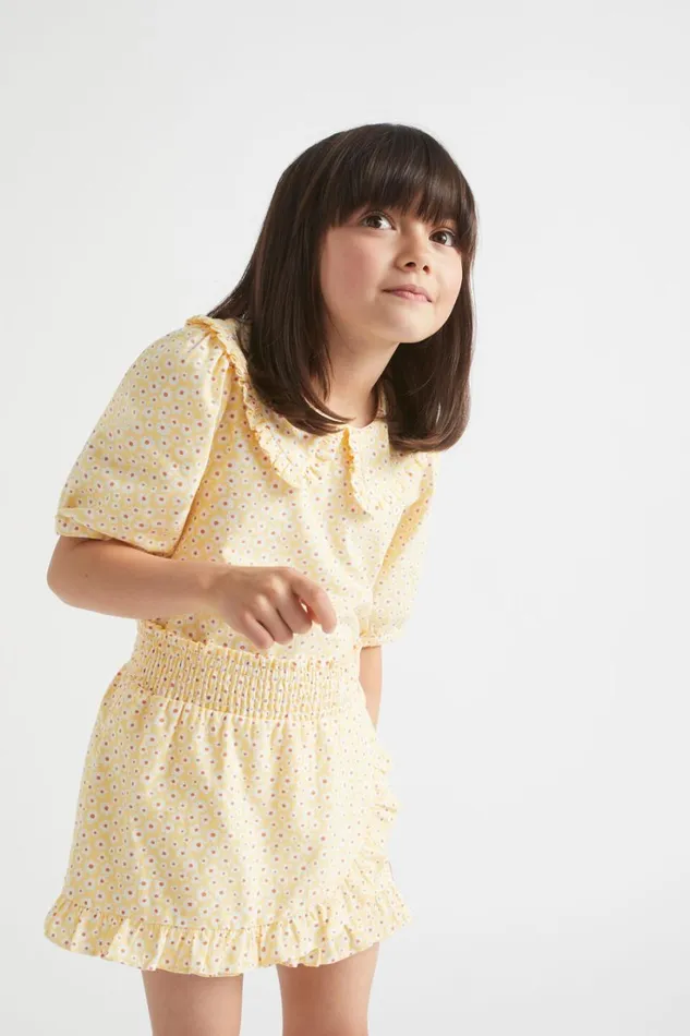 TShirts and Tops Girl Seed Heritage Ditsy Top Buttercup
