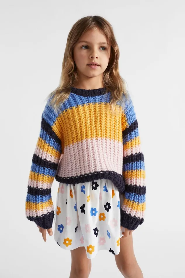 TShirts and Tops Girl Seed Heritage Stripe Knit Multi