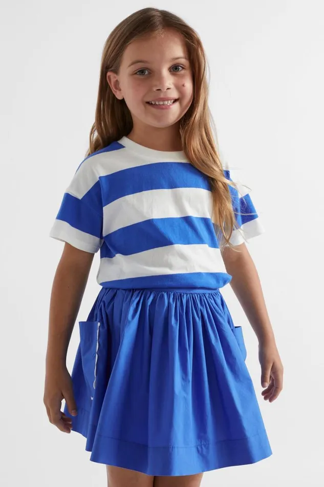 TShirts and Tops Girl Seed Heritage Stripe Tee Marine