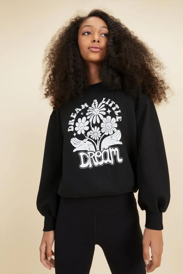 TShirts and Tops Teen Girl Seed Heritage Vintage Washed Sweat Black