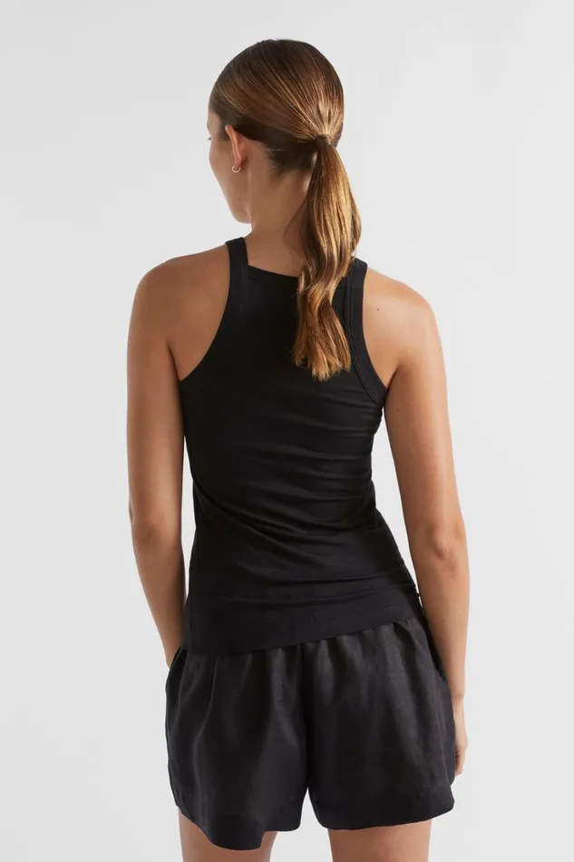 TShirts and Tops Woman Seed Heritage Square Neck Tank Black