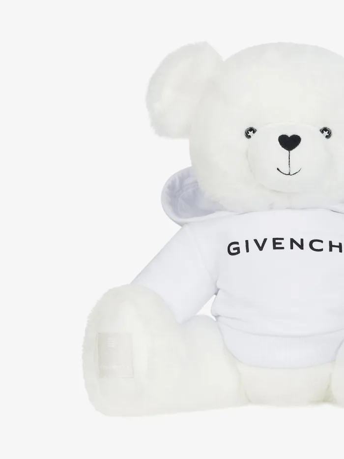 Teddy Bear In Faux Fur White Kids Givenchy