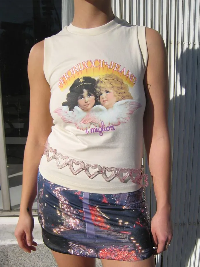 Tops Shop Lisa Says Gah Angel Vest Top