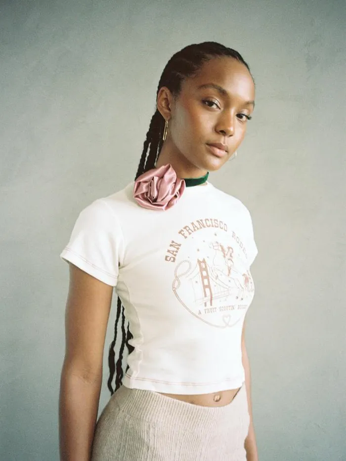 Tops Shop Lisa Says Gah Fruit Face Baby Tee